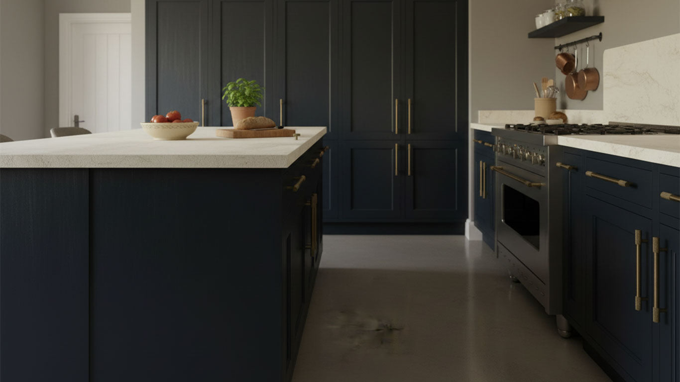 Handtag 3018 | Lättrat | Antik Mässing