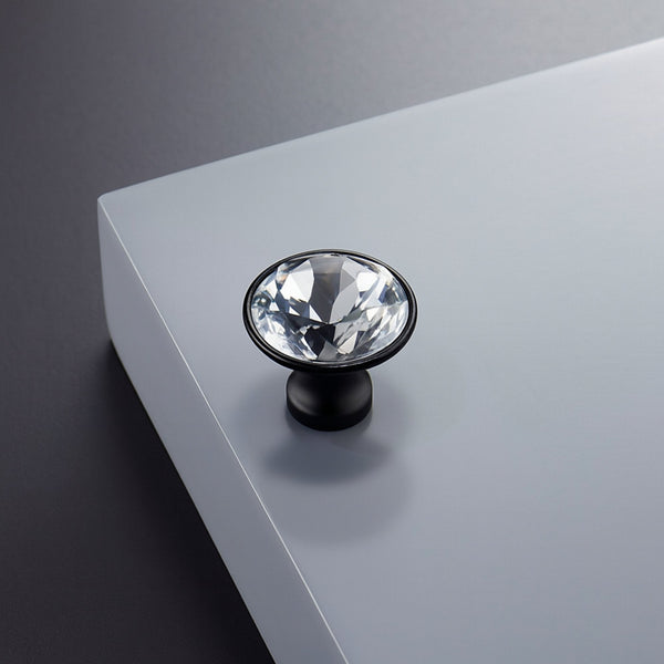 Knob 1044 | Crystal | Black