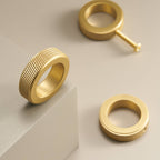 Pomello CH059B | Zigrinato | Ottone