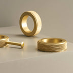 Pomello CH059B | Zigrinato | Ottone