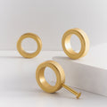 Pomello CH059B | Zigrinato | Ottone