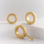 Pomello CH059B | Zigrinato | Ottone