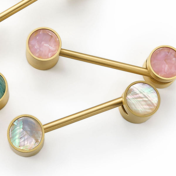 Möbelhasp 3091 | Mässing + Abalone Shell