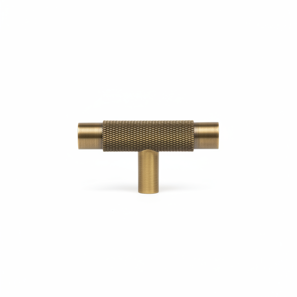 T-Bar CH098 | Gerändelt | Antikes Messing