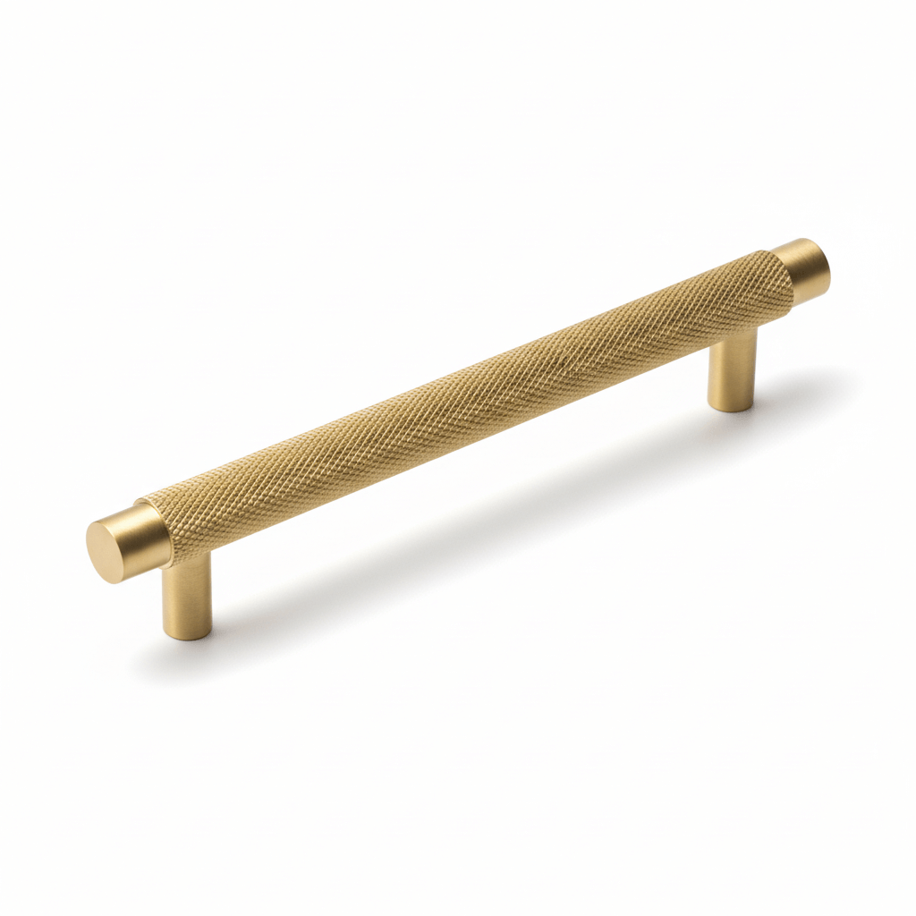 Griff 3137 | Gerändelt | Messing