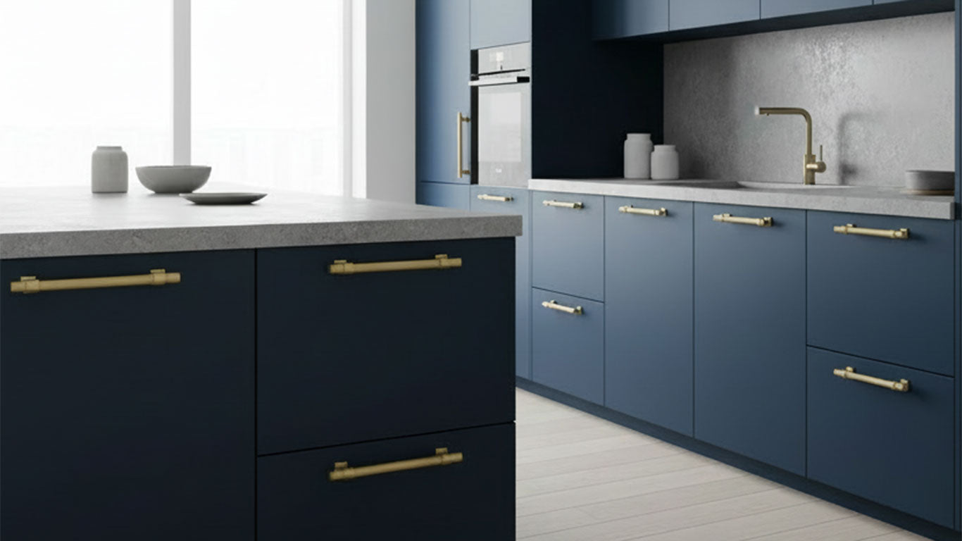 Handle 3138 | Ribbed | Brass