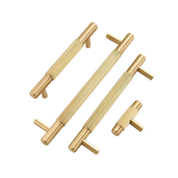 Handle 3100 | Ribbed | Brass