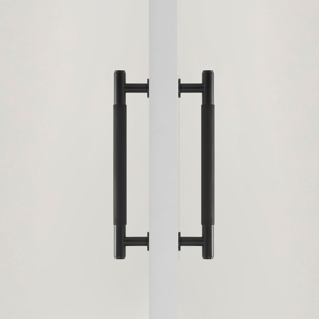 Maniglione per Porta Doccia P3100Z | Zigrinata | Nero (SET)